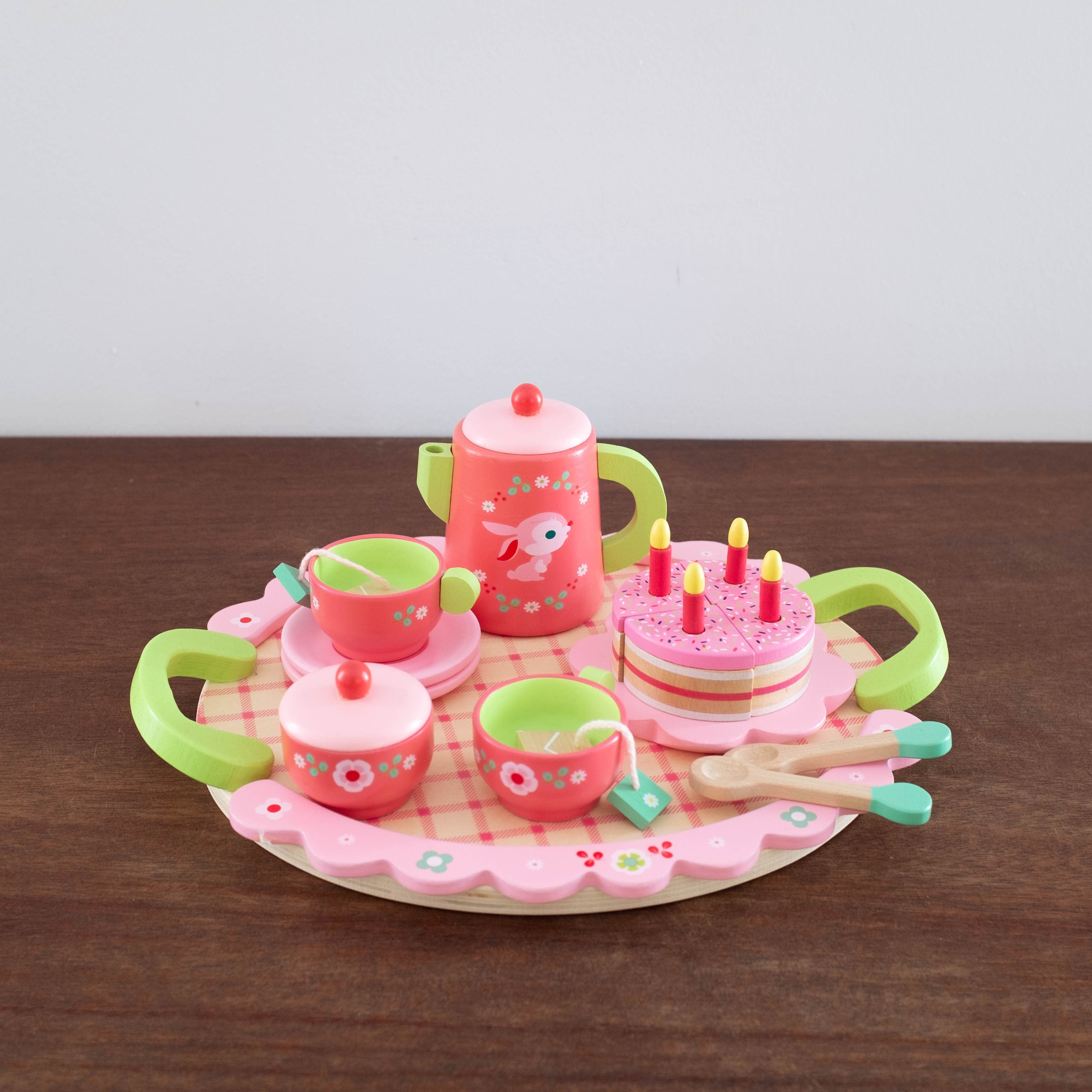 Tea Party Wooden Toy Set - Pink